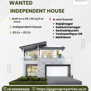 Wanted Independent House