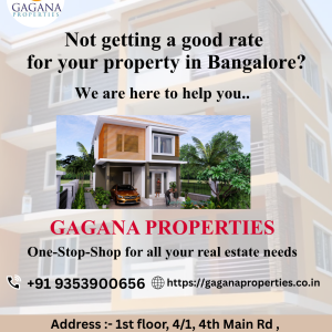 Not getting a good rate for property in Bangalore