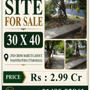 Site for Sale in Maruti Layout, Vasanth Pura, Uttarahalli