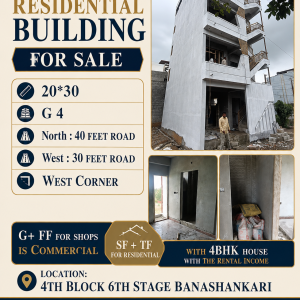 Commercial with Residential Building for Sale – Banashankari